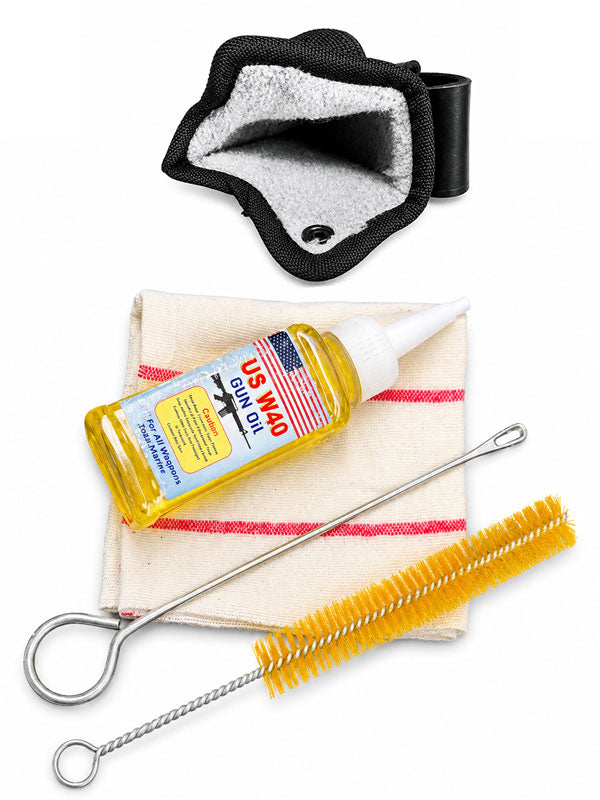 3-in-1 Leather Holster Cleaning Kit with Silicone Rubber Grip