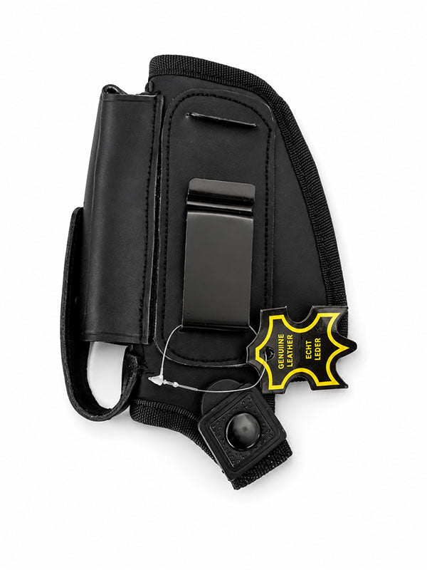 Compact Genuine Leather IWB Holster with Fleece Lined Interior