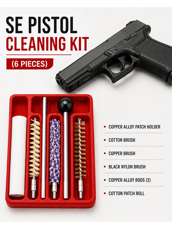 SE Pistol Cleaning Kit 6 Piece Set