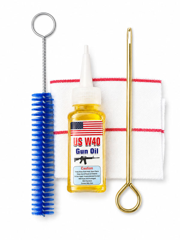 2 in 1 Leather Gun Kit Case with Free Cleaning Kit