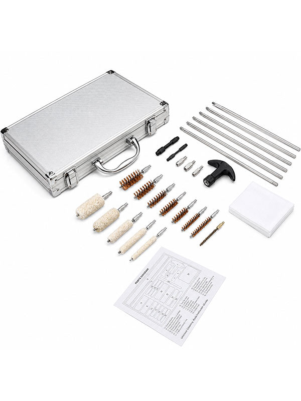 Universal Gun Cleaning Kit 28 Piece for All Firearm Types