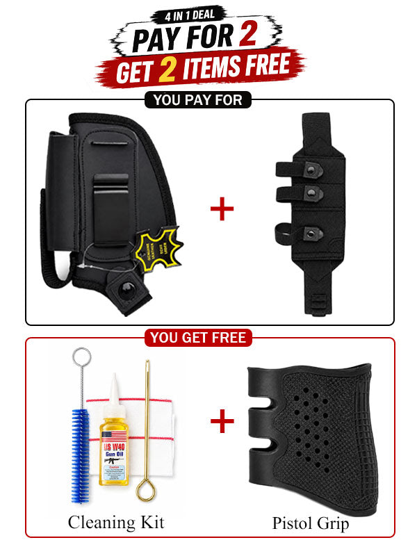 Concealed Carry 4 in 1 Holster and Grip Sleeve Combo Deal