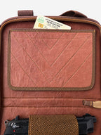 Genuine Cow Leather Pistol Case with Magazine Pockets