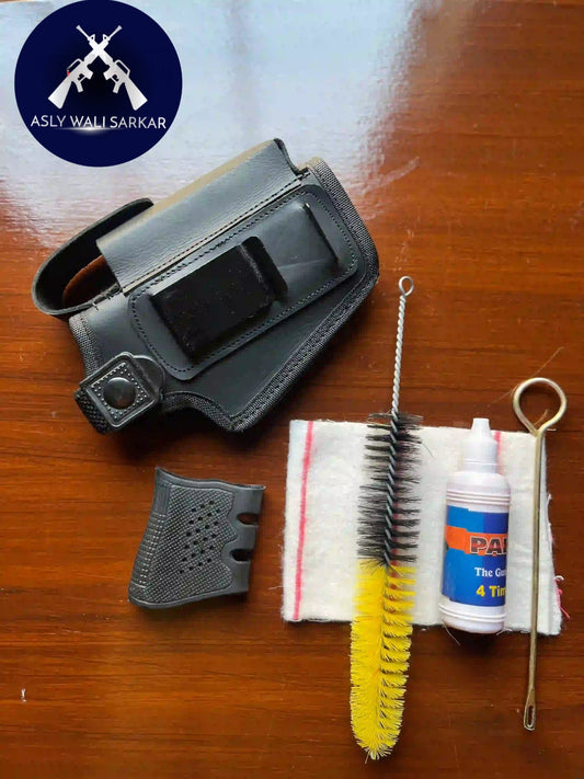 3-in-1 Deal: Leather Inner-Outer Holster Cleaning Kit and Silicone Rubber Grip!